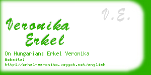 veronika erkel business card